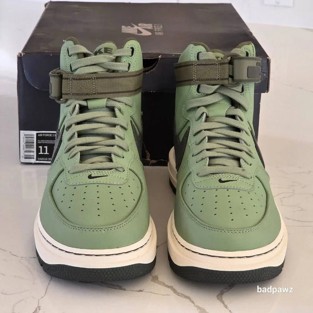 NEW - Men’s 11 🔥 Nike Air Force 1 High Boots 'Oil Green' DA0418-300 - Picture 6 of 12